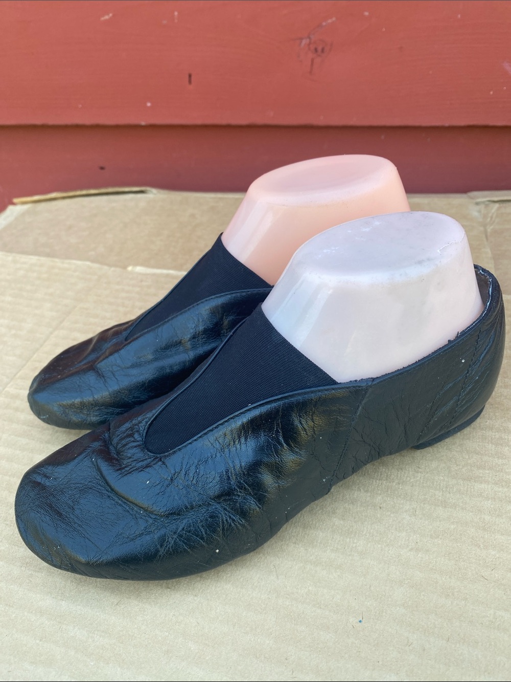 Bloch Pulse Jazz Shoe Black Slip-On Leather Flats Size 7L
